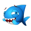 蓝色鲨鱼可爱qq表情下载