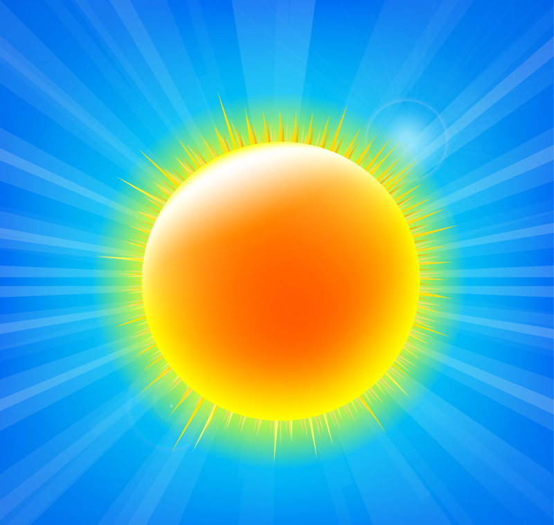ai格式,含jpg预览图,关键字:光线,黄色,太阳,阳光,矢量图.