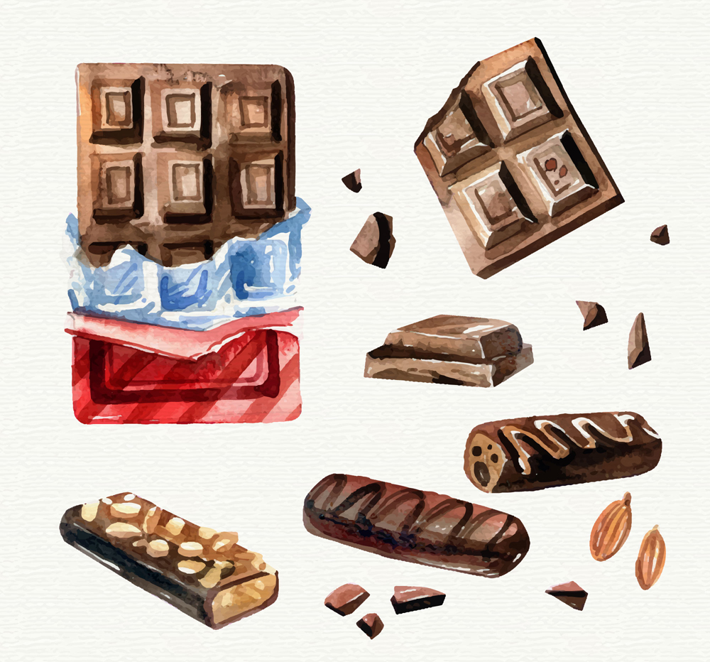 6款手绘美味巧克力银河国际平台