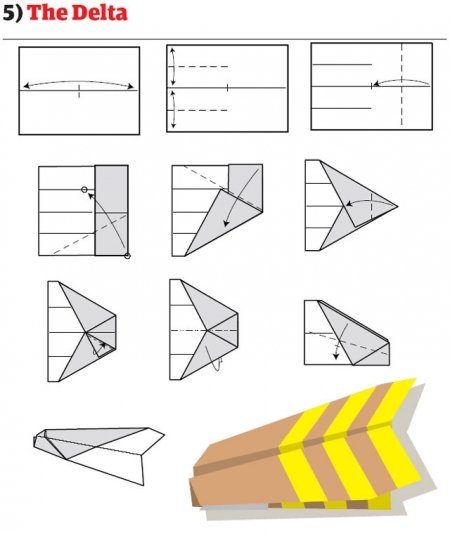 简单易学的纸飞机图片