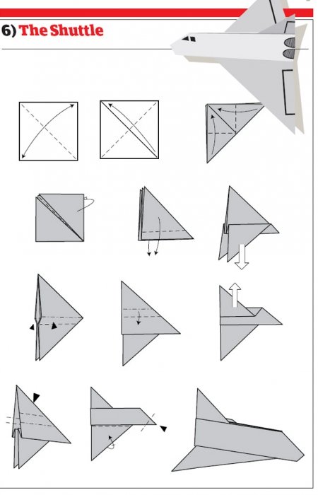 小学生纸飞机制作过程图片