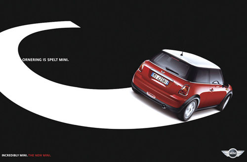 CĸĻȣMINI˳нCĩˣͬʱCͷĹCornering is spelt MINIMINIζMINIӦѵܱ㱻ֳˡ