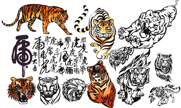 老虎的寓意和象征图片