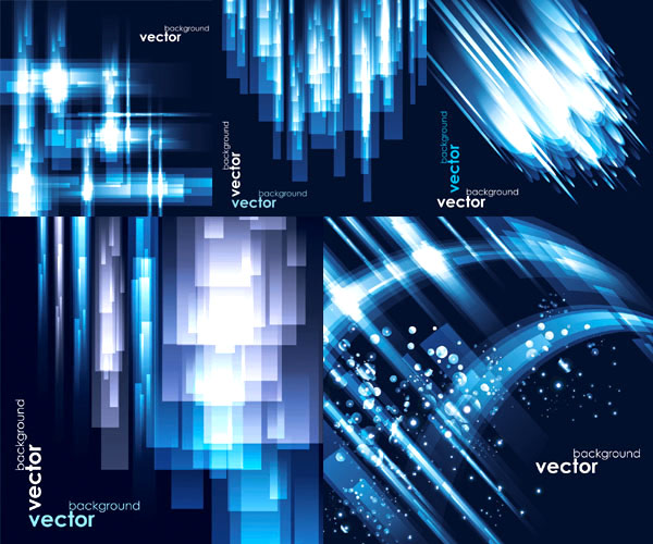 蓝色高光特效背景矢量素材