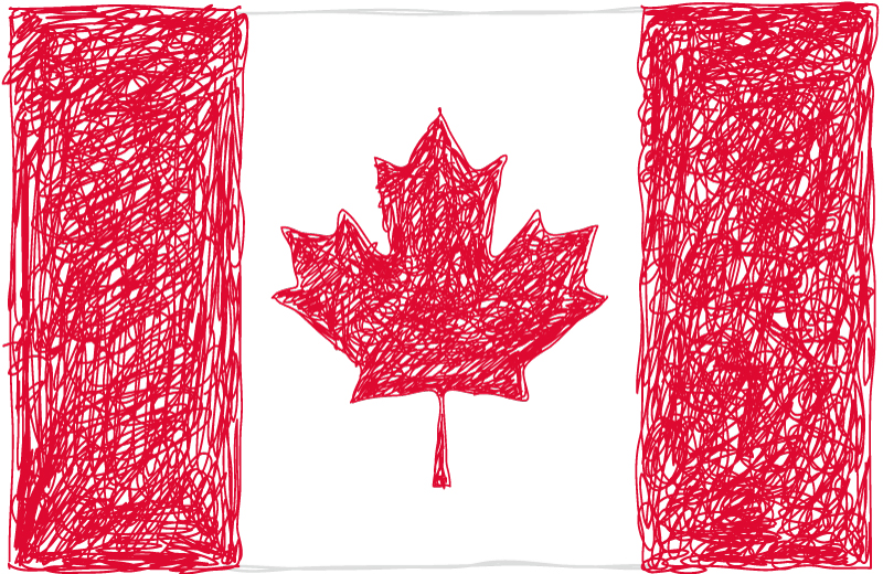 eps格式,含jpg预览图,关键字:加拿大,枫叶旗,单叶旗,国旗,手绘,旗帜