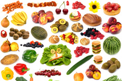 多种水果蔬菜美食高清图片