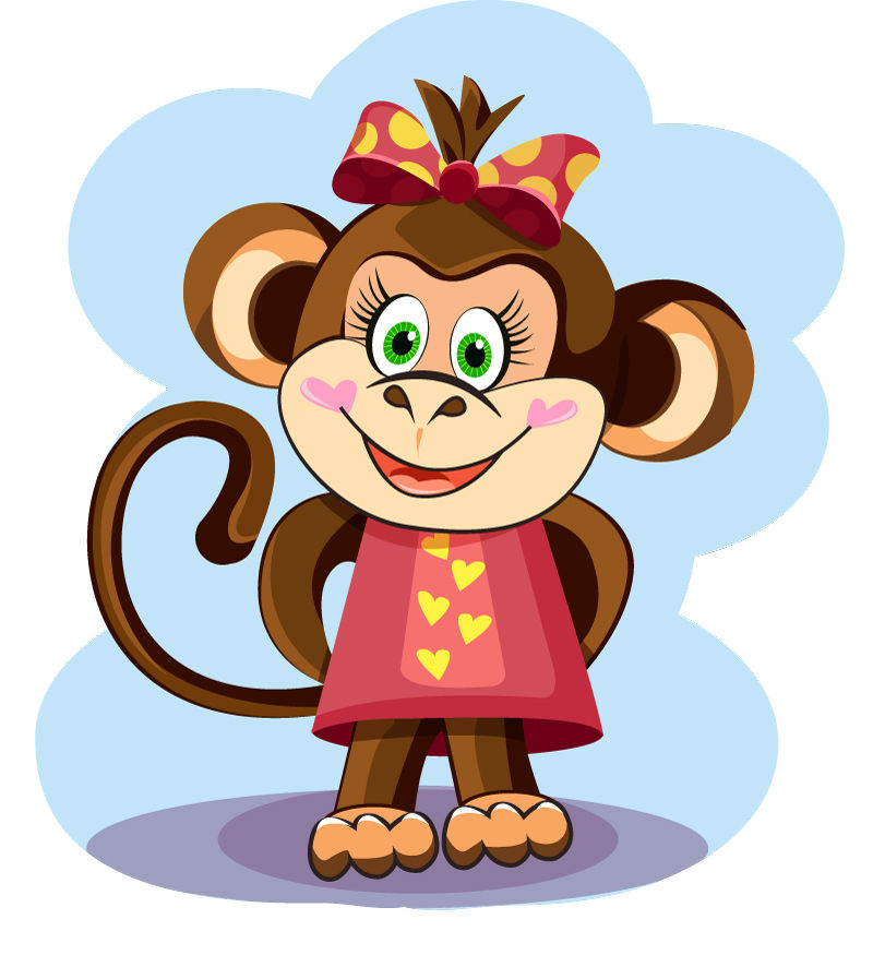 动画猴子形象图片