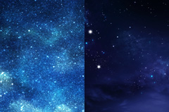 2张蓝色璀璨星空背景高清图片下载
