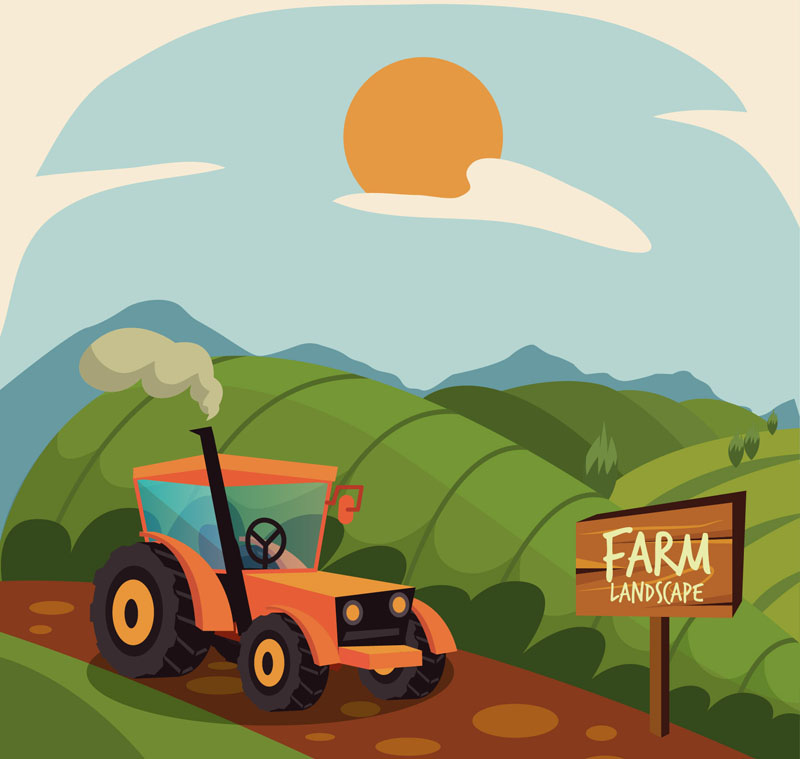 灌溉农田卡通图片图片