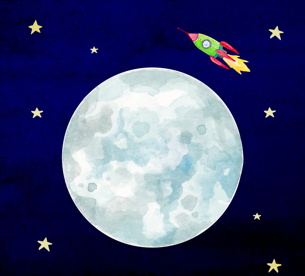 月球表面动漫图片图片