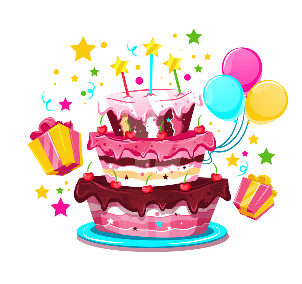 生日蛋糕动漫图片简单图片