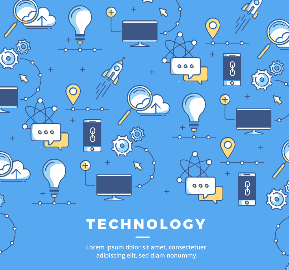简洁科技元素设计矢量素材